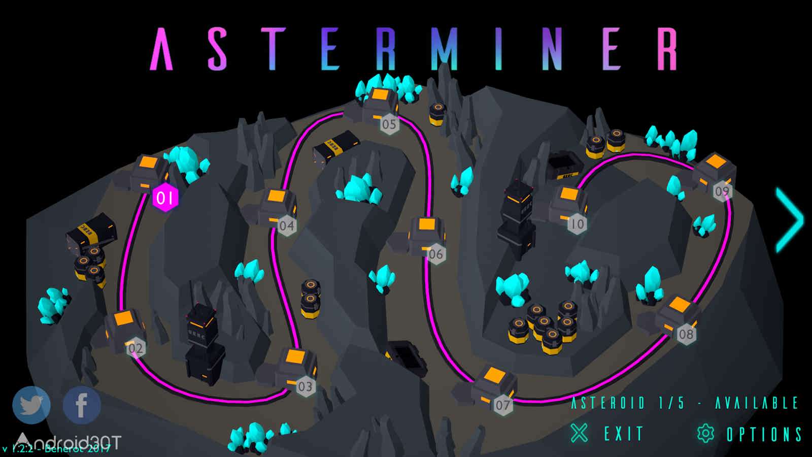 دانلود AsterMiner 1.2.5 – بازی ماجرایی معدنچی سیاره اندروید