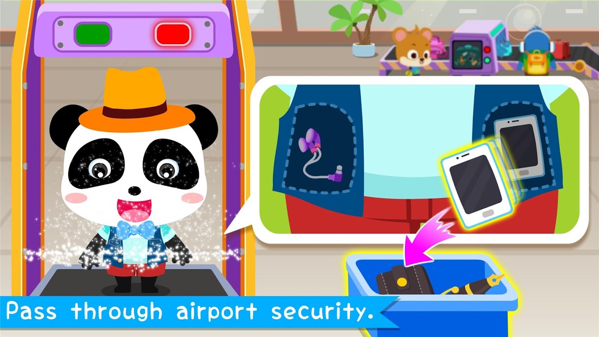 دانلود 8.34.00.00 Baby Panda’s Airport – بازی کودکانه پاندا برای اندروید