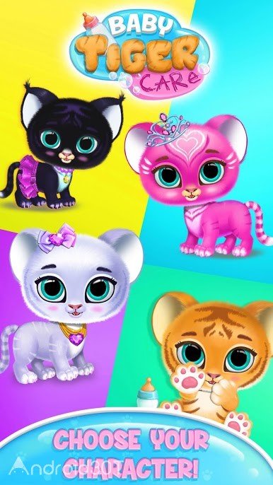 دانلود Baby Tiger Care My Cute Virtual Pet Friend 1.0.99 – بازی مراقبت از بچه ببر اندروید