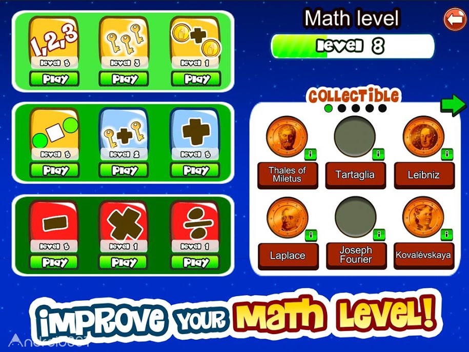 دانلود Basic Math Games for kids 8.2 – بازی آموزش ریاضی برای کودکان اندروید