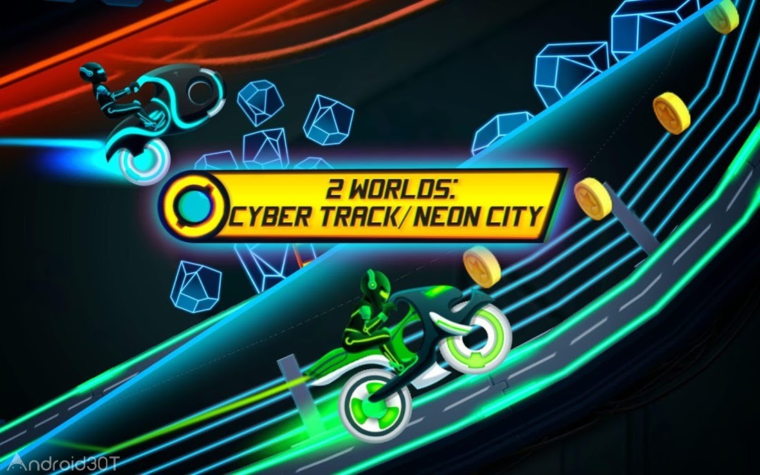 دانلود Bike Race Game: Traffic Rider Of Neon City 3.61 – بازی مسابقات موتور سواری اندروید