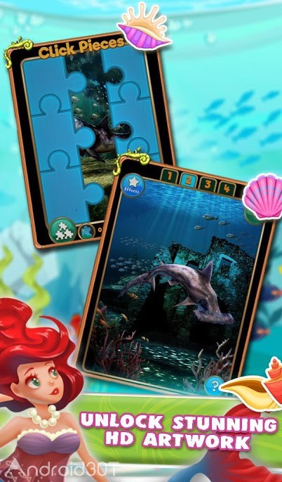 دانلود Mermaid Kingdom Quest 1.42 – بازی پازلی پری دریایی اندروید