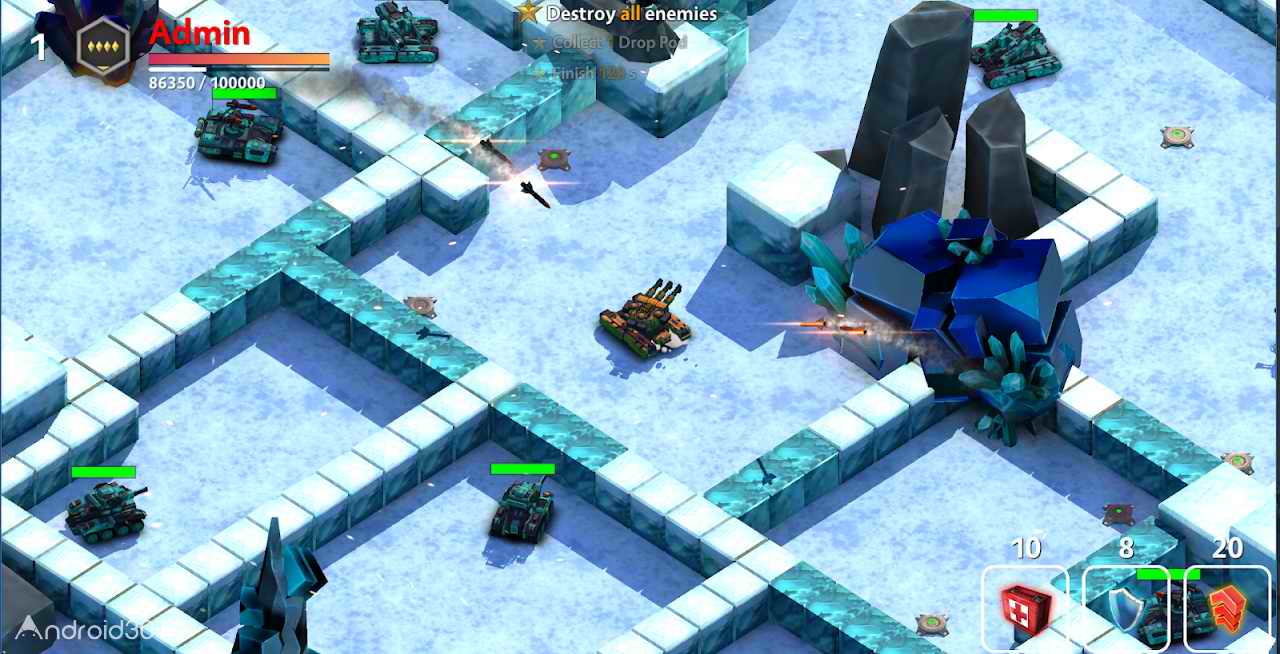 دانلود Block Tank Wars 3 v1.18 – بازی آرکید جنگ تانک ها 3 اندروید