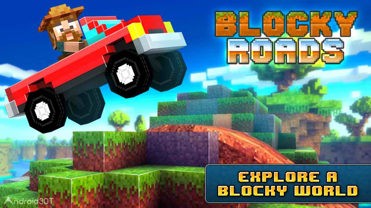 دانلود Blocky Roads 1.3.4 – بازی جاده های بلوکی اندروید