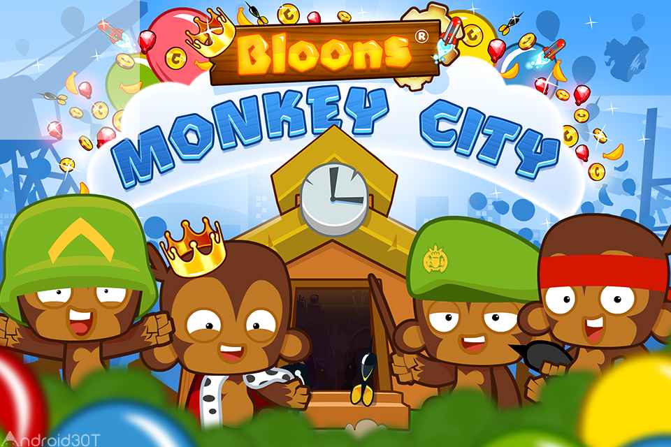 دانلود Bloons Monkey City 1.12.5 – بازی جذاب شهر میمون ها اندروید