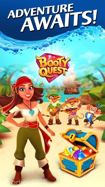 دانلود Booty Quest – Pirate Match 3 1.37.1 – بازی پازلی جویندگان گنج اندروید