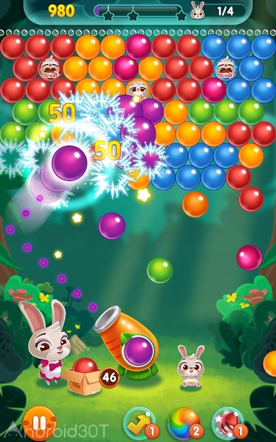 دانلود Bunny Pop 21.1222.09 – بازی پازلی ترکاندن حباب اندروید