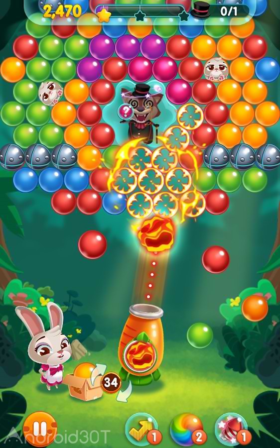 دانلود Bunny Pop 21.1222.09 – بازی پازلی ترکاندن حباب اندروید