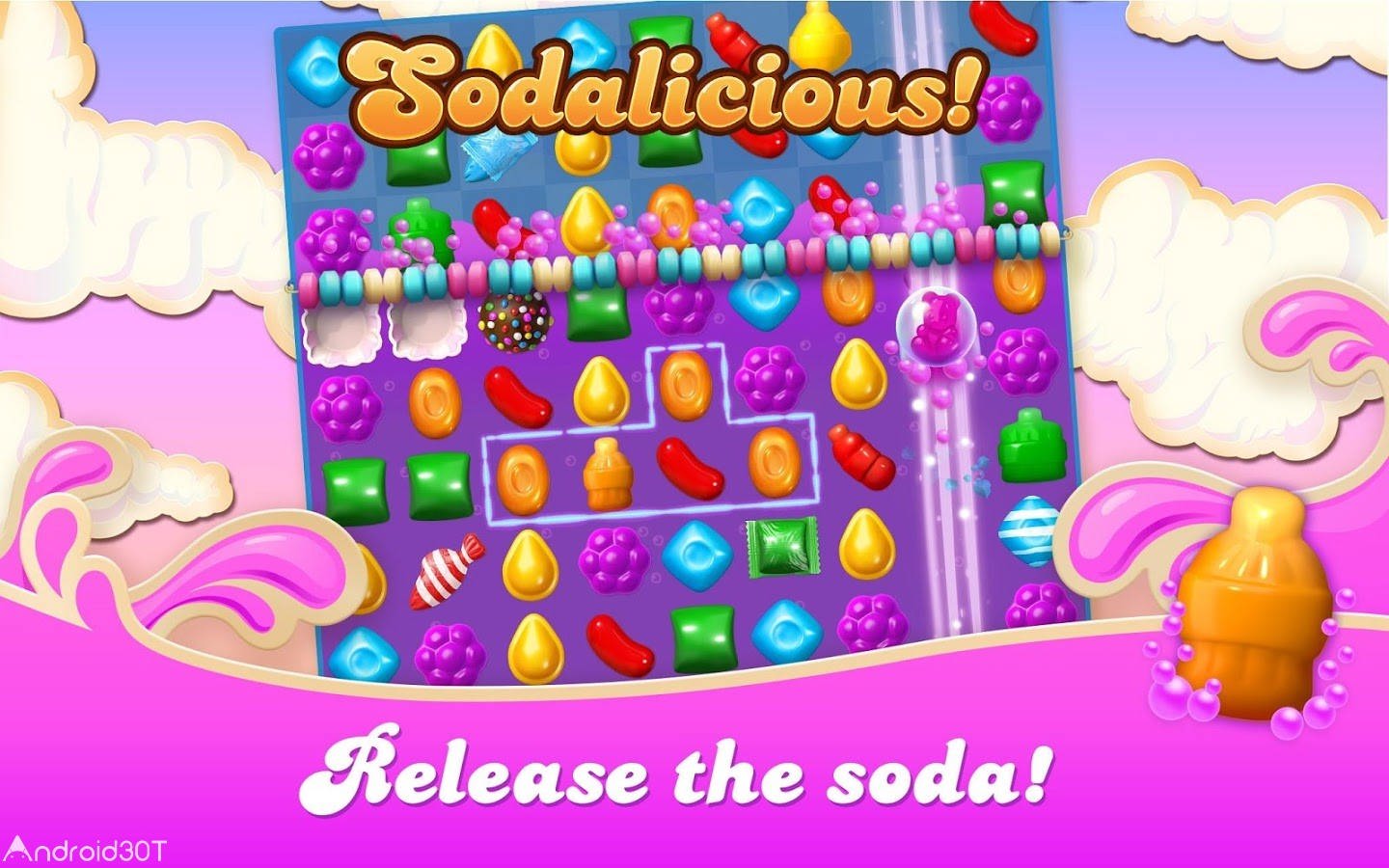 دانلود Candy Crush Soda Saga 1.227.5 – بازی کندی کراش سودا ساگا اندروید