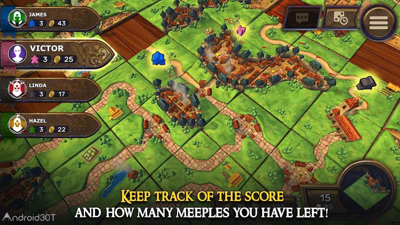 دانلود Carcassonne: Tiles & Tactics – Official Board Game 1.9 – بازی تخته ای کارکاسونه اندروید
