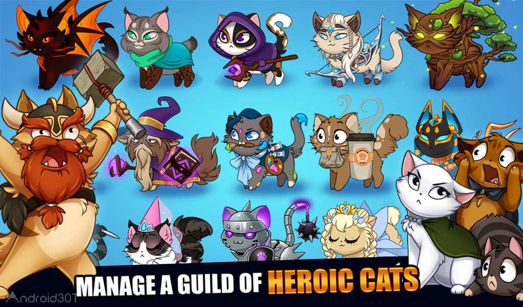 دانلود Castle Cats: Epic Story Quests 3.6.2 – بازی قلعه گربه ها اندروید