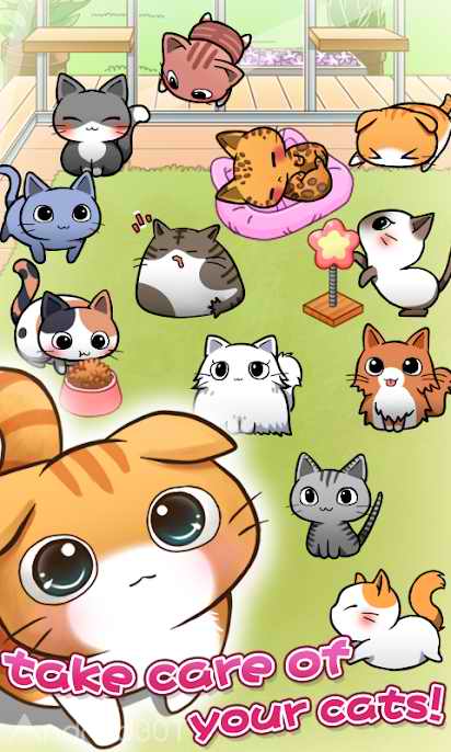 دانلود Cat Room – Cute Cat Games 2.0.25 – بازی نگهداری از گربه ها اندروید