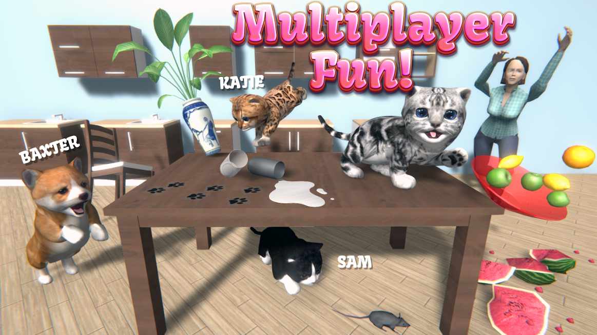 دانلود Cat Simulator – and friends 5.0.1 – بازی سرگرم کننده گربه بازیگوش اندروید