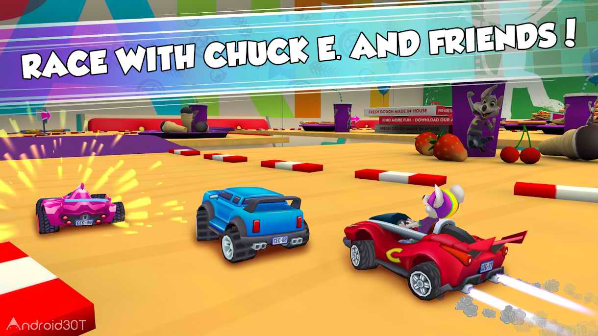 دانلود Chuck E. Cheese’s Racing World 0.0.2 – بازی مسابقه جهانی چا ک ا اندروید