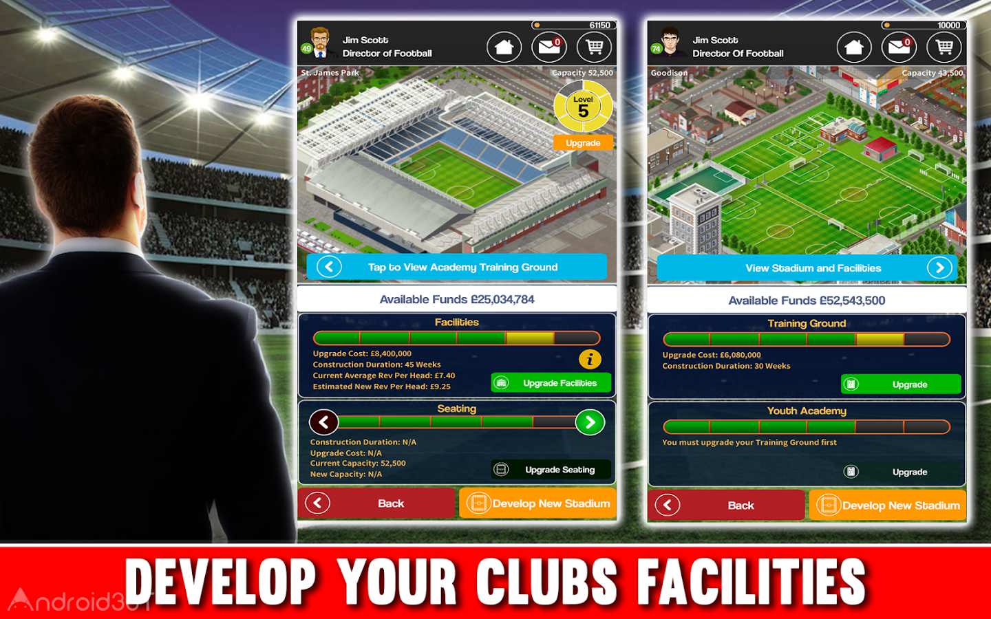 دانلود Club Soccer Director 2018 2.0.8e – بازی مدیریت باشگاه فوتبال اندروید