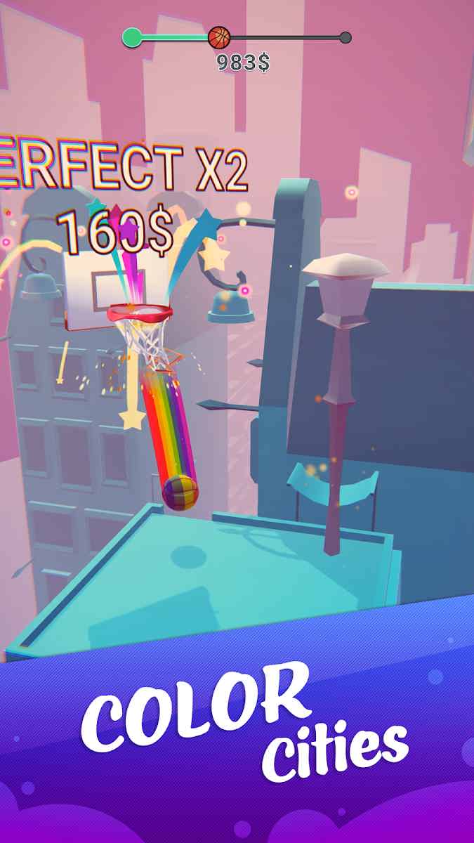 دانلود Color Dunk 3D v1.2.14 – بازی ورزشی بسکتبال برای اندروید