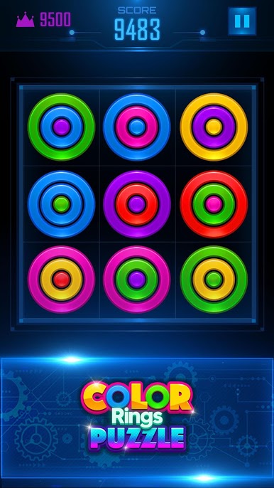 دانلود Color Rings Puzzle 2.3.3 – بازی پازلی حلقه های رنگی اندروید