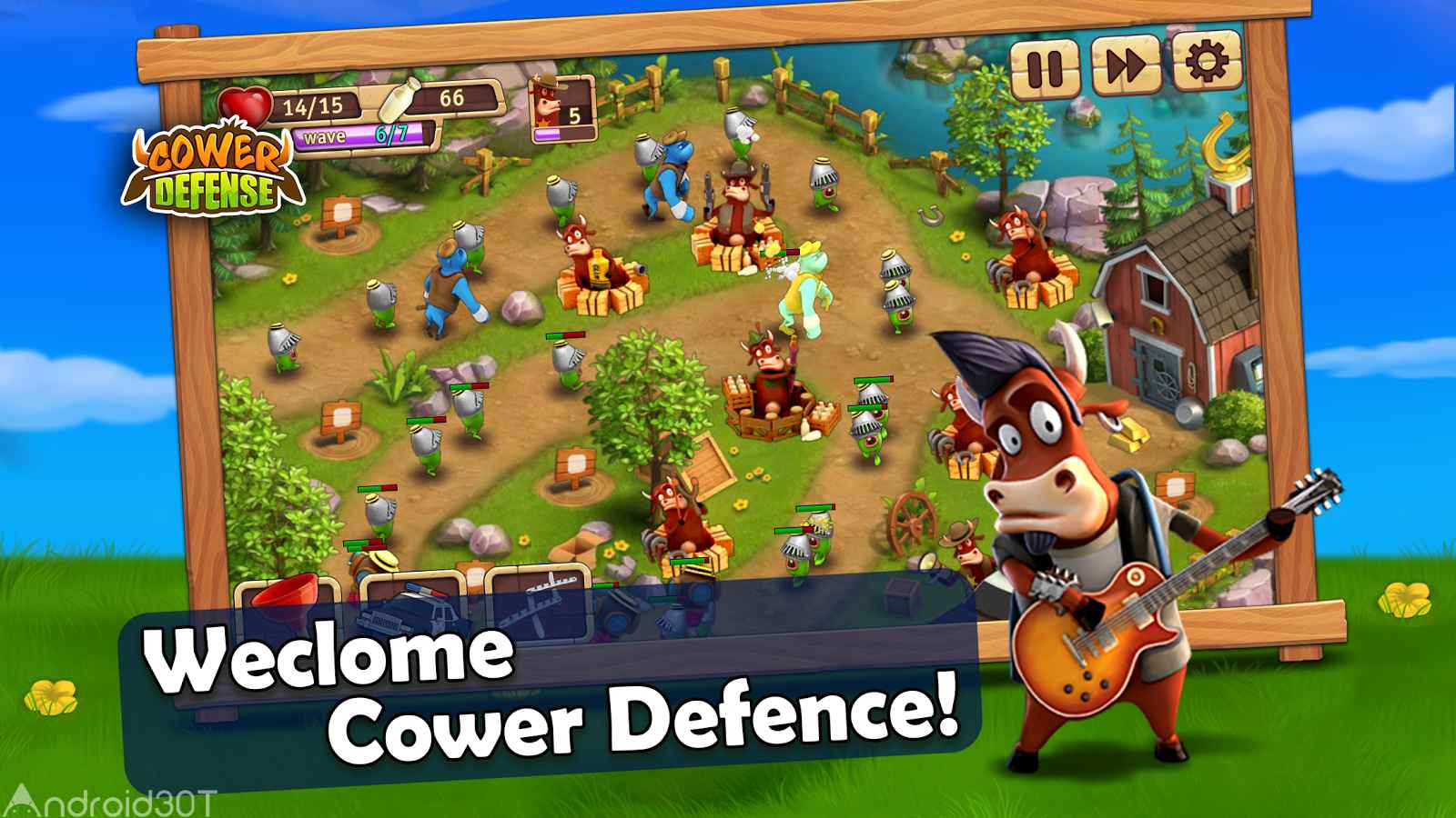 دانلود Cower Defense 0.6 – بازی جذاب برج دفاعی شهر گاوها اندروید