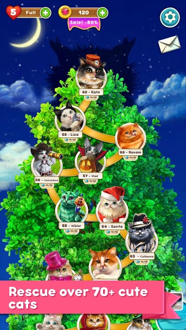 دانلود Cute Cats: Magic Adventure 1.2.6 – بازی پازلی گربه های جادویی اندروید