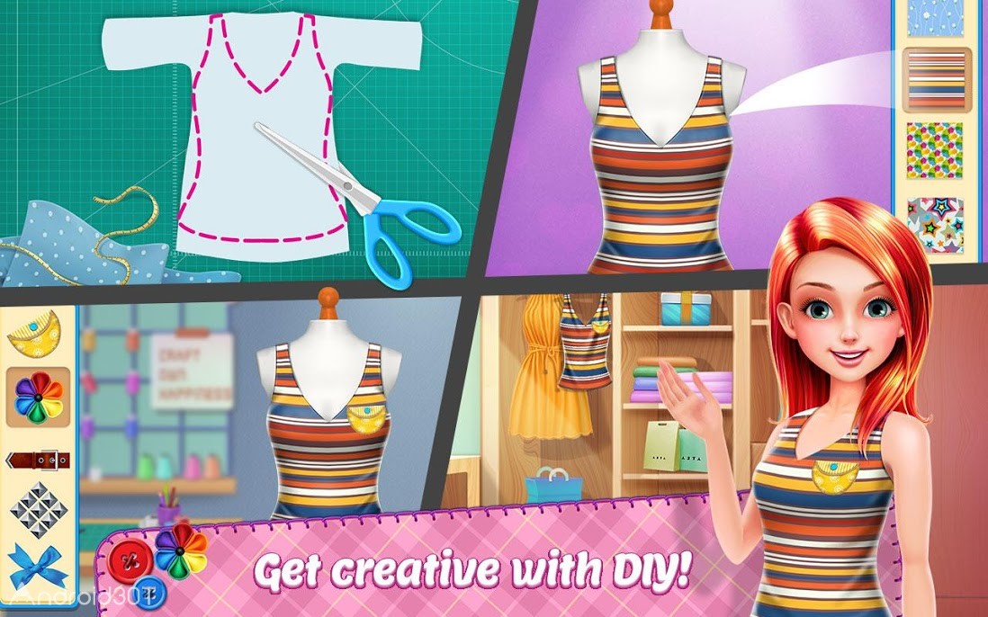 دانلود DIY Fashion Star – Design Hacks Clothing Game 1.0.2 – بازی طراحی لباس ستاره ها اندروید