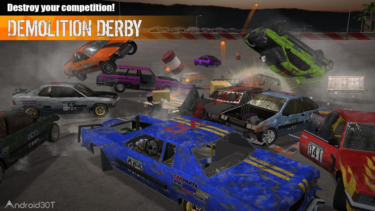 دانلود Demolition Derby 3 v1.1.102 – بازی تخریب اتومبیل رقبا 3 اندروید