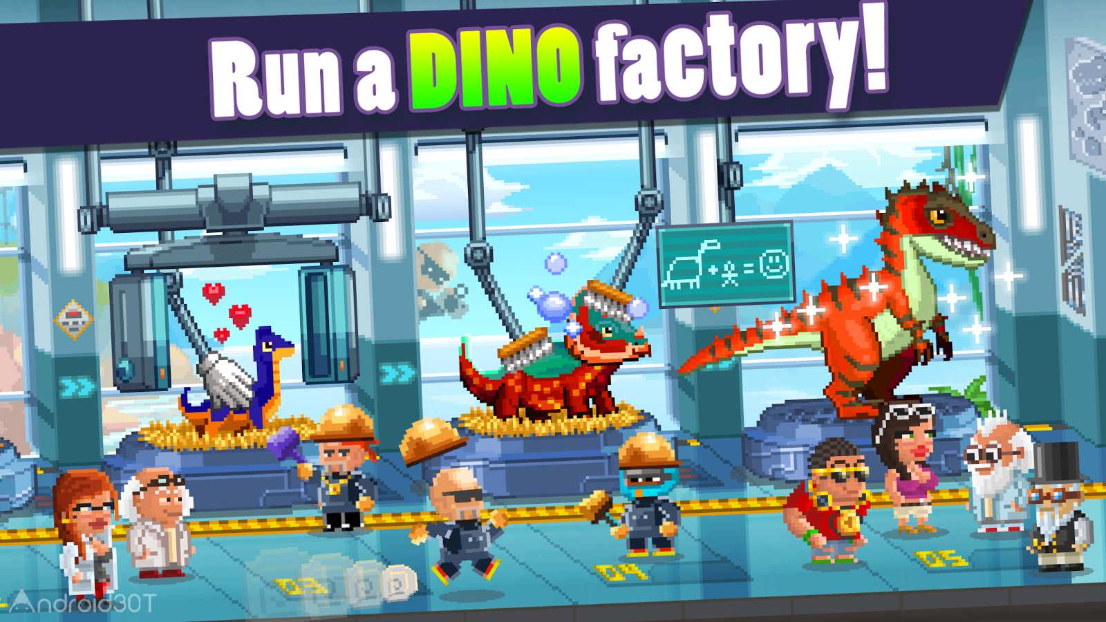 دانلود Dino Factory 1.4.1 – بازی کارخانه دایناسورسازی اندروید