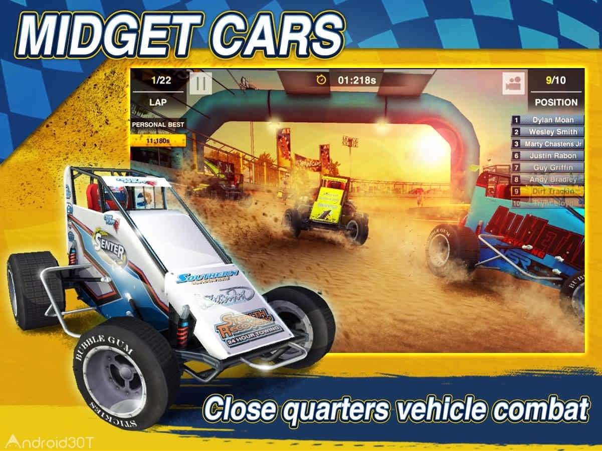 دانلود Dirt Trackin Sprint Cars 3.4.0 – بازی مسابقات اتومبیلرانی برای اندروید