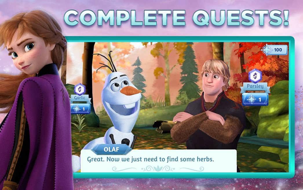 دانلود Disney Frozen Adventures 28.0.1 – بازی پازلی ماجراجویی فروزن اندروید