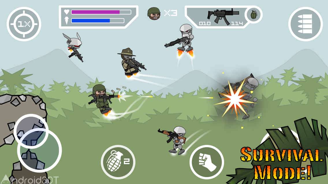 دانلود Doodle Army 2 : Mini Militia 5.4.0 – بازی اکشن جنگ ارتش احمق اندروید