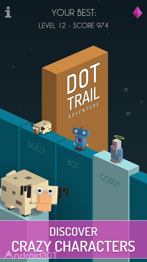 دانلود Dot Trail Adventure 1.1.3 – بازی آرکید جمع آوری توپ اندروید