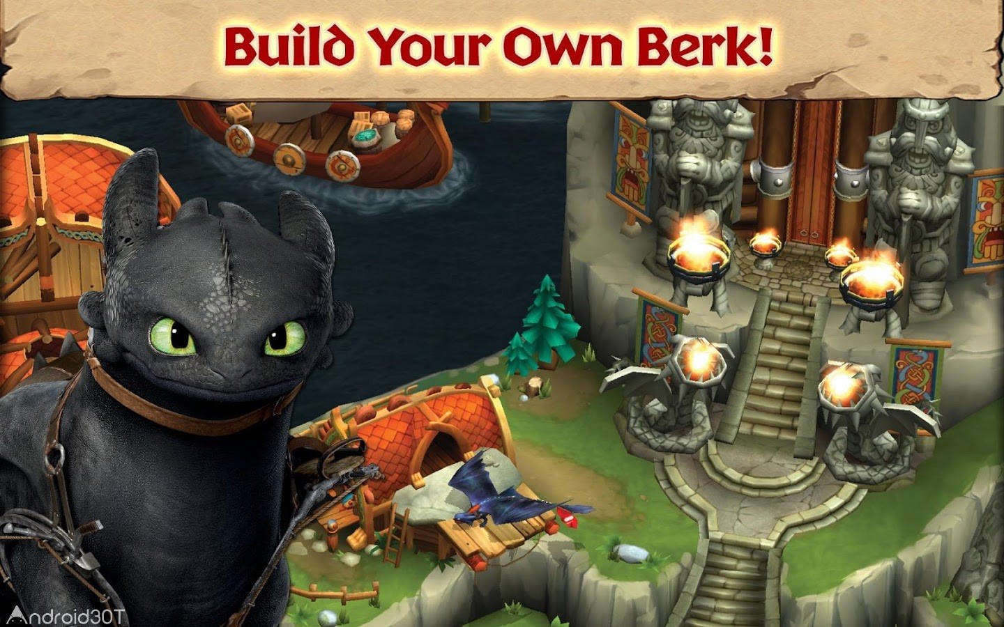 دانلود Dragons:Rise of Berk 1.70.3 – بازی پسر اژدها سوار اندروید