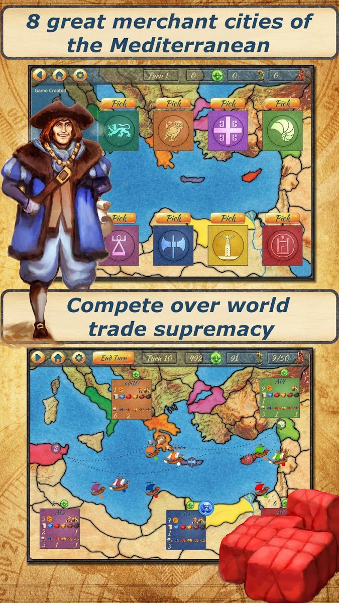 دانلود Drapers – Merchants Trade Wars 1.1.3 – بازی بازرگانان و جنگهای تجاری اندروید