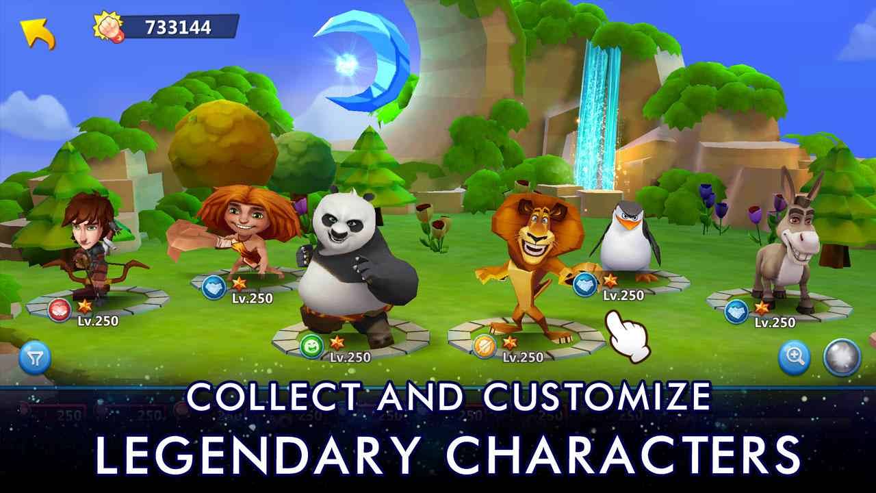 دانلود DreamWorks Universe of Legends 1.0.10 – بازی جهان افسانه ها اندروید