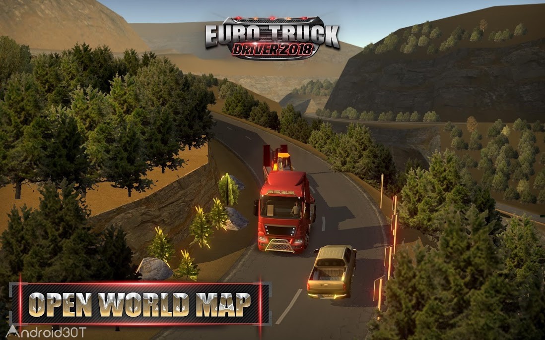 دانلود Euro Truck Driver 2018 3.5 – بازی شبیه سازی رانندگی کامیون اندروید