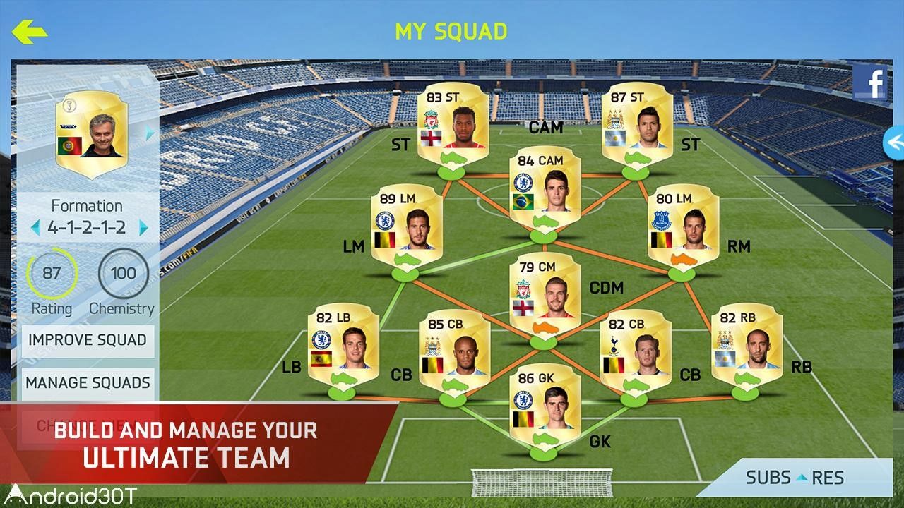 FIFA 15 Ultimate Team 1.7.0 – دانلود بازی فیفا 15 اندروید + دیتا