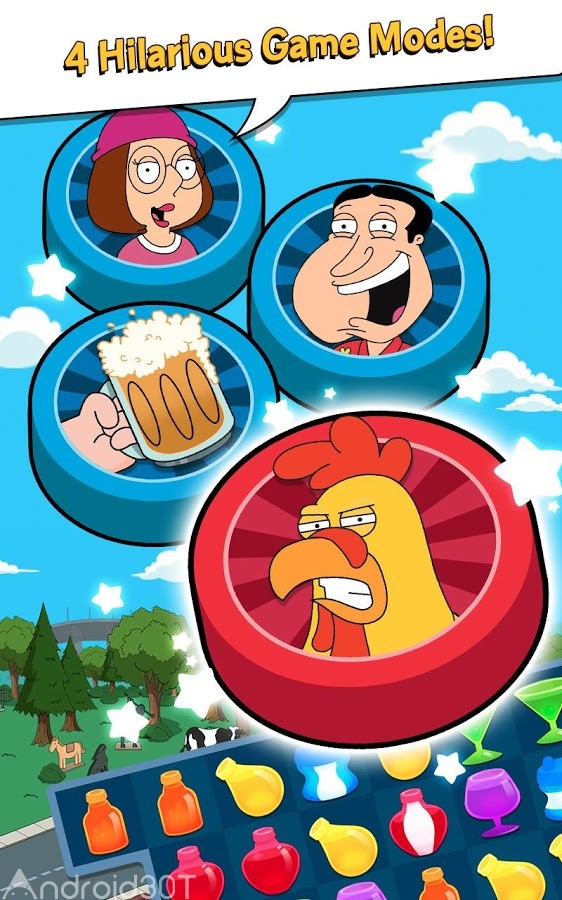دانلود Family Guy Freakin Mobile Game 2.15.4 – بازی پازلی مرد خانواده اندروید