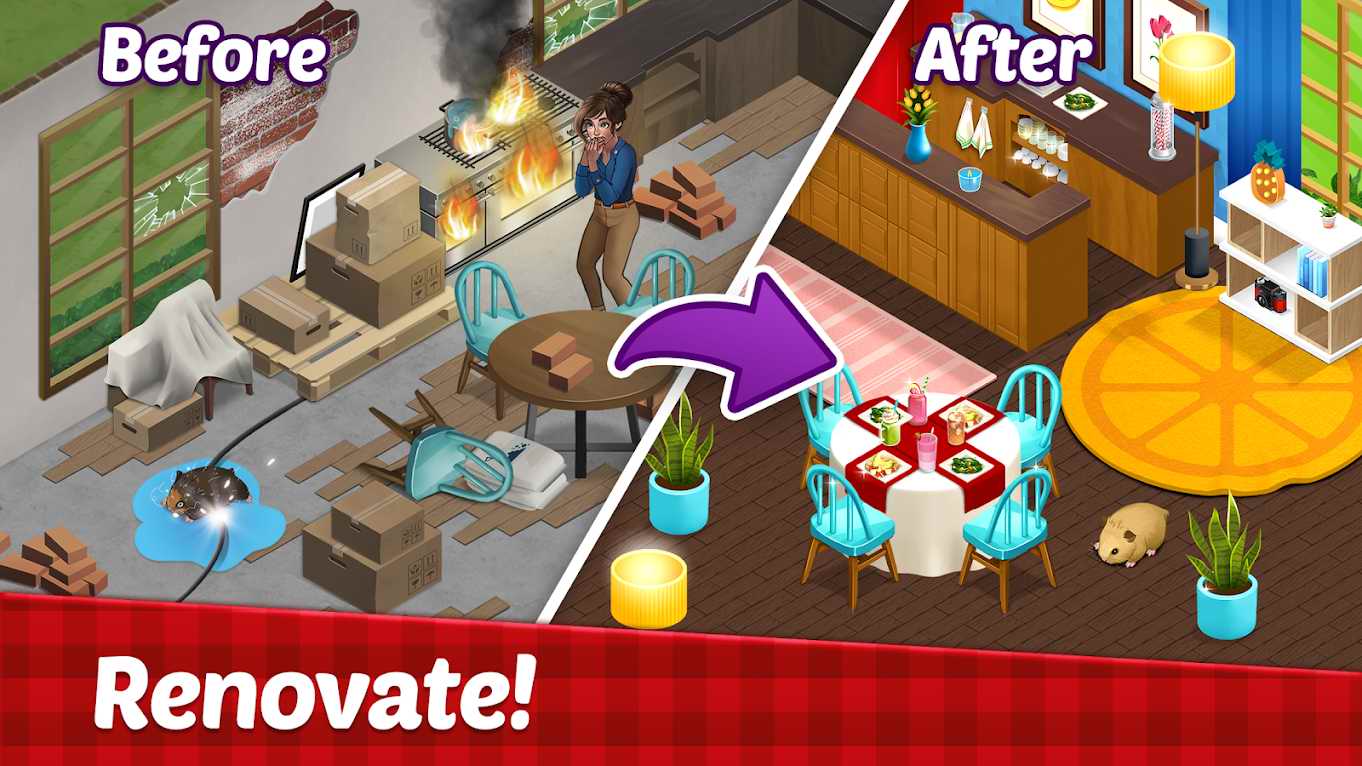 دانلود Fancy Cafe – Decorate your restaurant 2.4 – بازی مدیریتی کافه رویایی اندروید