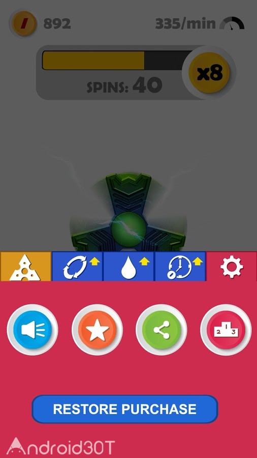 دانلود 1.3.4 Fidget Spinner – بازی جذاب اسپینر برای اندروید