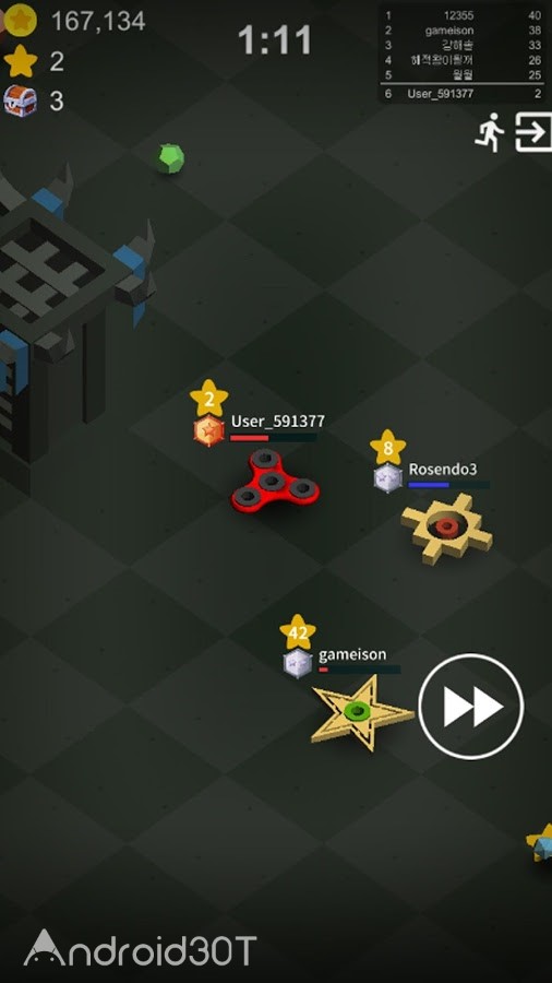 دانلود Fidget Spinner Battle 3.0.0 – بازی اسپینری آنلاین اندروید