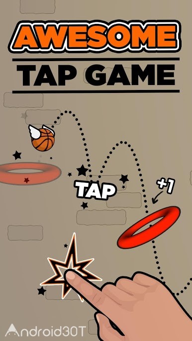 دانلود Flappy Dunk 2.1.7 – بازی آرکید توپ بسکتبال اندروید