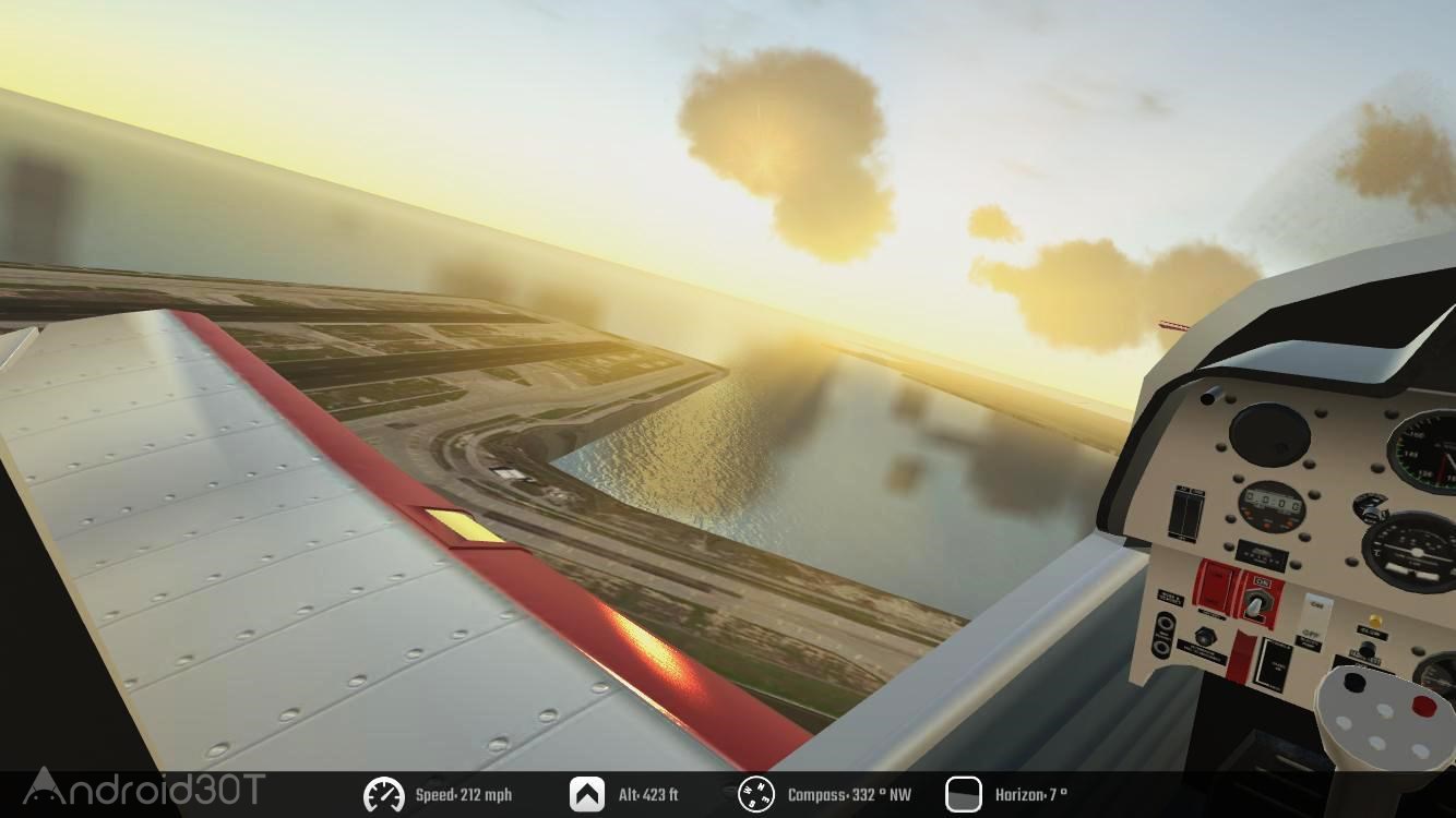 Flight Unlimited 2K16 HD 1.1 بازی شبیه ساز پرواز هواپیما اندروید