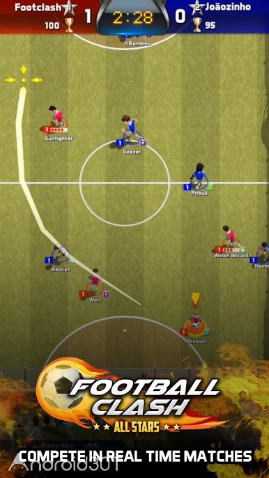 دانلود Football Clash: All Stars 2.0.15s – بازی فوتبالی ستاره ها اندروید