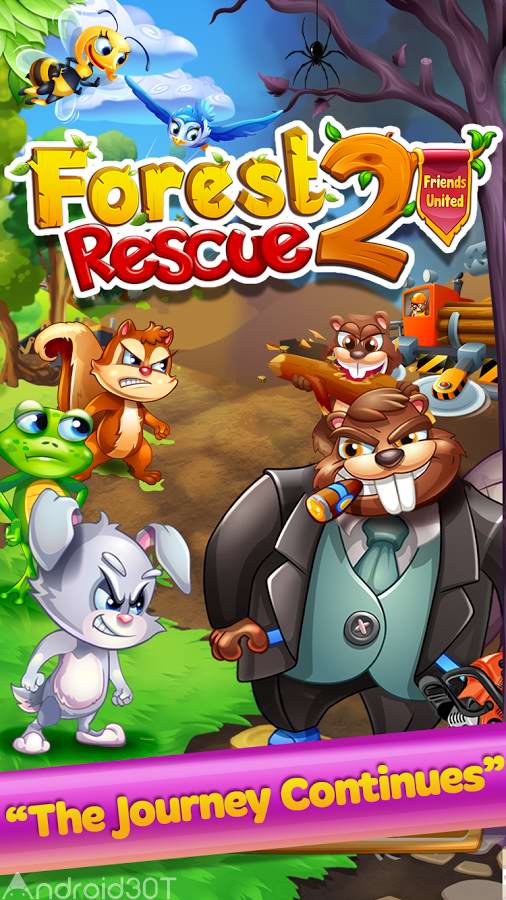 دانلود Forest Rescue 2 Friends Unite 1.49.0 – بازی پازلی حیوانات جنگل اندروید