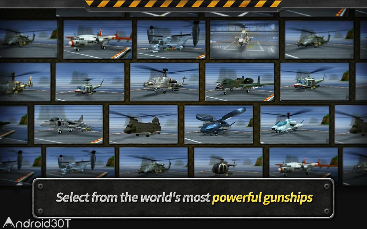دانلود GUNSHIP BATTLE: Helicopter 3D 2.8.21 – نبرد هلیکوپتر اندروید