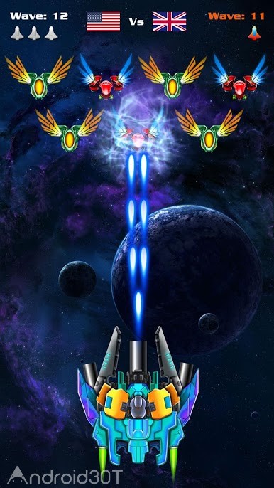 دانلود Galaxy Attack: Alien Shooter 40.0 – بازی آرکید نبرد کهکشان اندروید