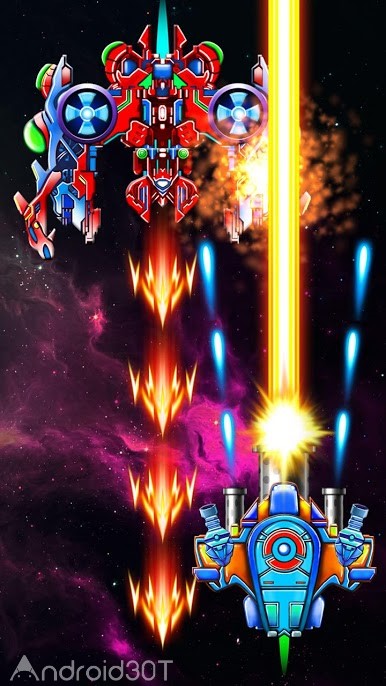 دانلود Galaxy Attack: Alien Shooter 40.0 – بازی آرکید نبرد کهکشان اندروید