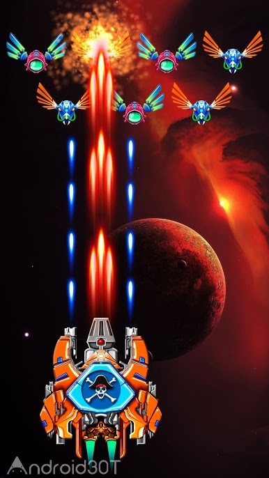 دانلود Galaxy Attack: Alien Shooter 38.2 – بازی آرکید نبرد کهکشان اندروید