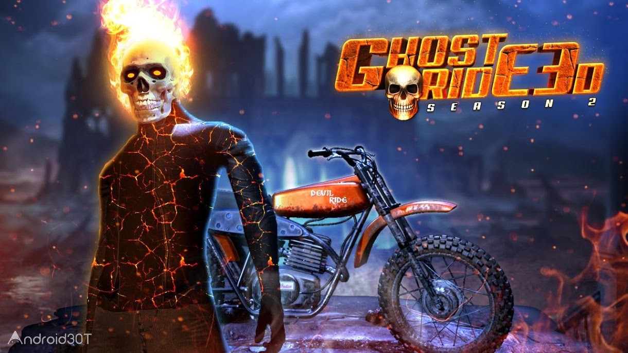 دانلود Ghost Ride 3D Season 2 v1.6 – بازی جالب روح موتور سوار 2 اندروید