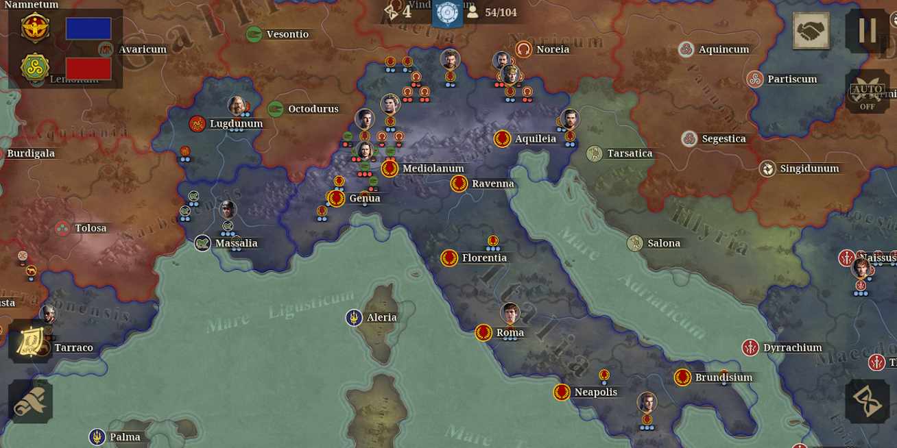 دانلود Great Conqueror：Rome 2.1.2 – بازی استراتژیکی تسخیر کننده رم اندروید