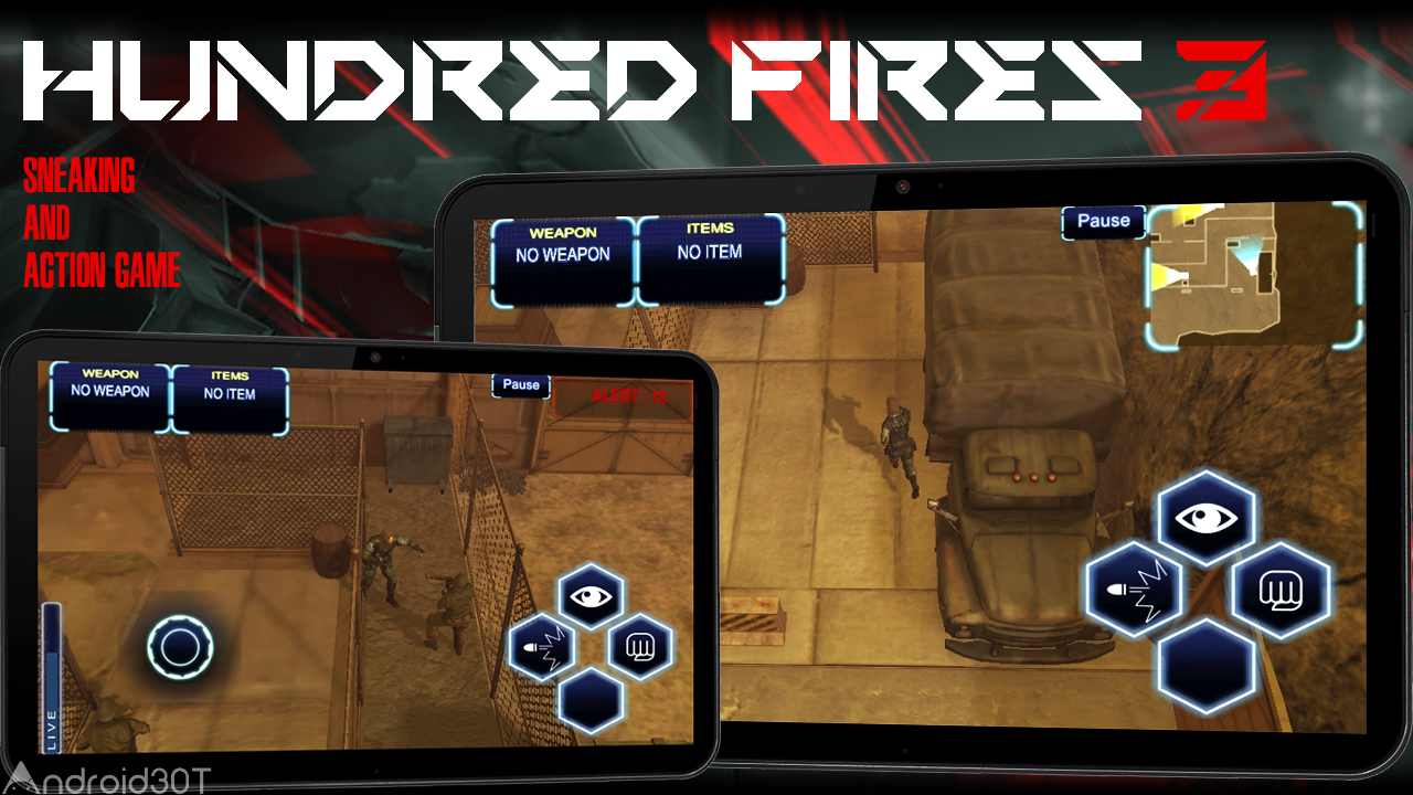 دانلود HUNDRED FIRES 3 Sneak & Action 1.1 – بازی عالی صد آتش 3 اندروید